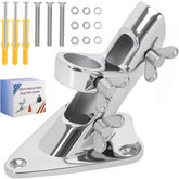 HPGOED mirror-polished flag pole holder for premium outdoor displays