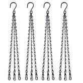 HHTHH 18-inch black hanging chain with hooks for a durable planter setup