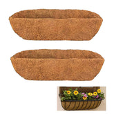 HHTHH 36-inch wall planter with coir liner for lush window boxes.