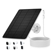 Hhuiyu 5W solar panel front view for reliable outdoor camera charging
