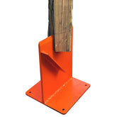 Hi Flame wood-kindling-splitter side view showing portable, safe firewood prep