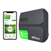 HiOazo smart sprinkler controller with six zones and WiFi for convenient irrigation management.