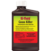 Hi-Yield 31134 grass killer bottle for post-emergence weed control.