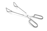 Hiash 11-inch tongs with ergonomic grip securely lift grilled foods.