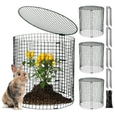 Hiboom garden plant protector cage assembly shields seedlings from pests