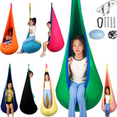 HiCamer sensory swing green for indoor outdoor use supports body awareness and focus