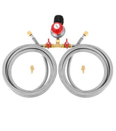 Hicello 0-20 PSI regulator demonstrates precise pressure control for outdoor cooking.