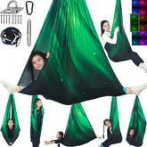 HiChrote sensory swing for kids in indoor and outdoor setting promoting calming play