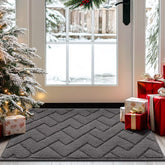 hicorfe Dirt Trapper Indoor Doormat front view shows absorbent fibers for dry floors