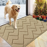 hicorfe absorbent front door mat captures mud and moisture at the entry