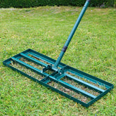 HIDALIFE lawn leveling rake with ground plate ready to level uneven soil and turf