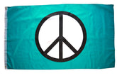 High Supply Peace Flag 3x5 front view in lightweight polyester for quick setup.
