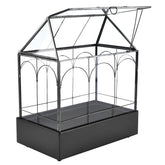 HighFree glass terrarium with hinged lid for easy ventilation and care of tiny plants.