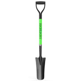HIGHLIGHT Spade Shovel 45-inch D-grip for precise transplanting tasks.