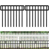 HIHADUUM 14-panel garden fence arranged for a 20-foot perimeter barrier to protect garden beds.