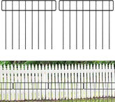 HIHADUUM no-dig fence panel 30-pack showcases 42.5 ft of flexible garden edging