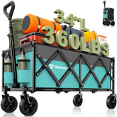 Hikemoon 34-inch extra-long wagon ready for long cargo and easy towing
