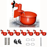 Hillside Homestead chicken water cups 8-pack ready for easy coop installation.