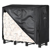 Himal Outdoors Himal 4ft firewood cover front view protects wood from rain and dust.