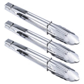 HINMAY 9-inch stainless steel serving tongs set of 3 for versatile kitchen use
