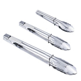 HINMAY 7-inch stainless steel tong with precise grip for grilling