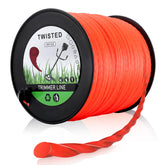 Hipa 0.095-inch round twist trimmer line on a spool for extended cutting capacity.
