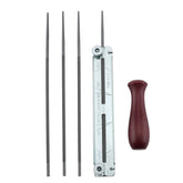 Hipa 11/64 round file with wood handle offers precise sharpening and comfort.
