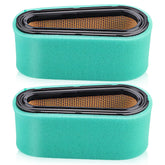 HIPA 2 pack air filter front view for Briggs & Stratton mowers showing clean, accessible design