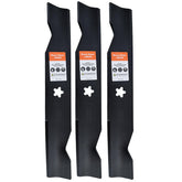 Hipa 532180054 high-lift blades 48-inch pack front view, Husqvarna compatibility.