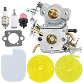 Hipa 545070601 carburetor kit close-up showing durable brass components for reliable replacement.