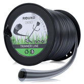 Hipa 5-lb reel of 0.095 inch trimmer line ready for heavy-duty lawn work