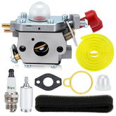 Hipa 753-06288 carburetor front view, ready replacement for Troy-Bilt TB35EC.