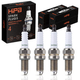 Hipa DCPR6E spark plug close-up showing copper core for heat transfer