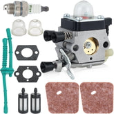 Hipa FS38 carburetor side view for STIHL compatibility and easy replacement.