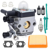 Hipa MM55 carburetor with air filter kit for reliable MM55C engine performance