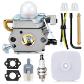 HIPA PB200 Echo carburetor kit front view for fast, tool-ready replacement