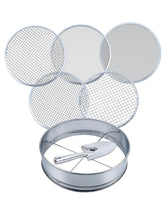 HIPULX 5in1 soil sifter assembly shows a robust stainless frame built to last in any season.