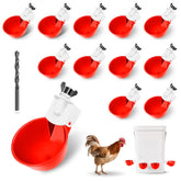 Hipykat chicken water cups 12-pack ready for coop hydration.