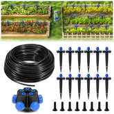 HIRALIY 50ft drip tubing for precise garden watering and simple setup