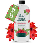 HiThrive 16oz Hibiscus Fertilizer bottle for lush foliage and showy hibiscus blooms.
