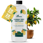 HiThrive Mango Fertilizer bottle ready for easy mango tree feeding