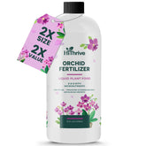 HiThrive Orchid Fertilizer 16oz bottle ready for nourishing vibrant orchid blooms.