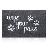 HLFMVWE Welcome Door Mat at the front entrance with durable dirt removal loops.