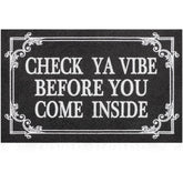 HLFMVWE welcome mat for front door; durable surface traps dirt and moisture.