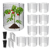 Hlimior round plant protector 12in shields seedlings from rabbits while allowing sunlight