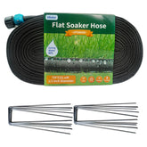 Hlinker flat 75ft soaker hose ready for efficient garden watering