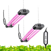 Hlite 16-inch two-pack grow lights provide even coverage for indoor greens.