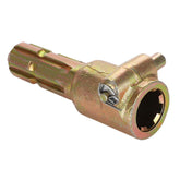 HNeekyr tractor PTO extender close-up showing the 1-3/8-inch six-spline adapter for secure power transfer.