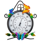 HOBYLUBY outdoor thermometer with butterfly frame for quick outdoor temperature readings