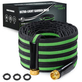 HODUP 100ft lightweight garden hose ready for compact storage and easy watering.